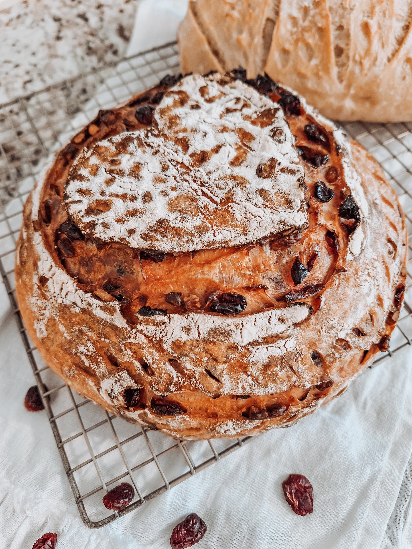 Cranberry & Pecan Sourdough Boule