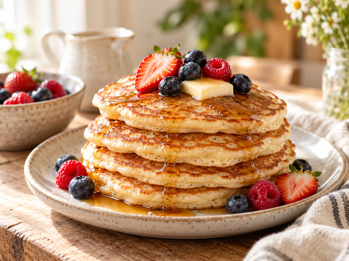 Sourdough Pancakes: Fluffy, Tangy & Made from Scratch
