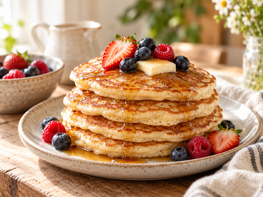 Sourdough Pancakes: Fluffy, Tangy & Made from Scratch