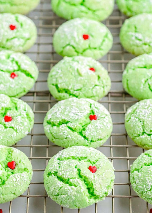 Sourdough Grinch Cookies