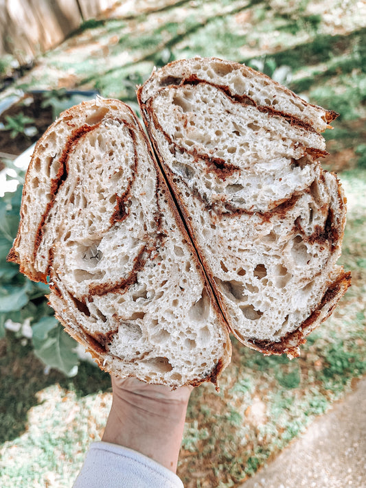 Brown Sugar Swirl Sourdough Boule