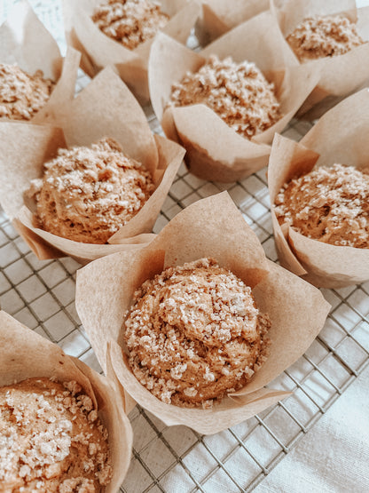 Sourdough Pumpkin Spice Muffins with Crumb Topping (4)