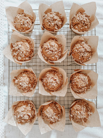 Sourdough Pumpkin Spice Muffins with Crumb Topping (4)