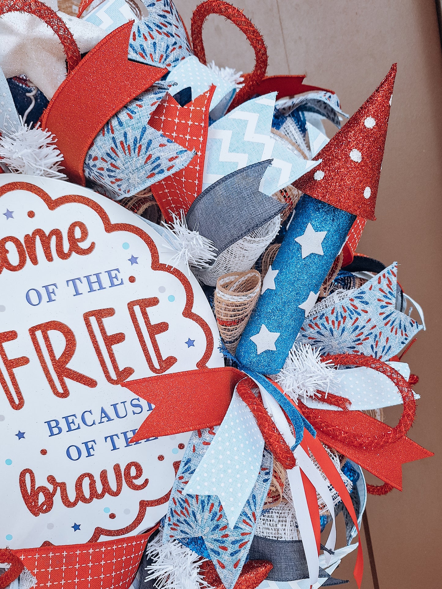 Patriotic Gnome Wreath