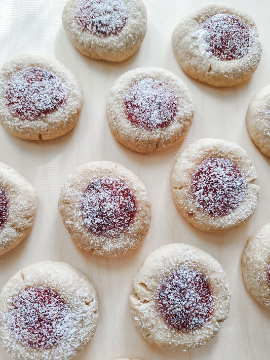 Sourdough Thumbprint Cookies