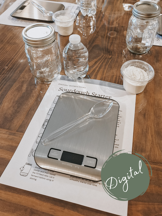 Sourdough Starter Feeding Instructions-DIGITAL