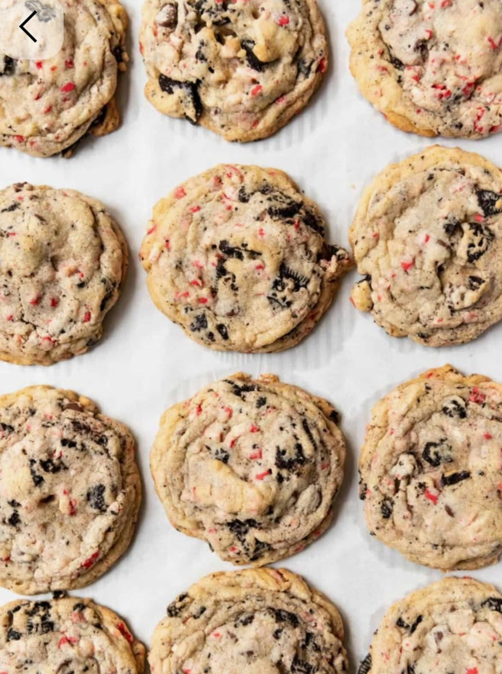 Peppermint Chocolate Chip Sourdough Cookies