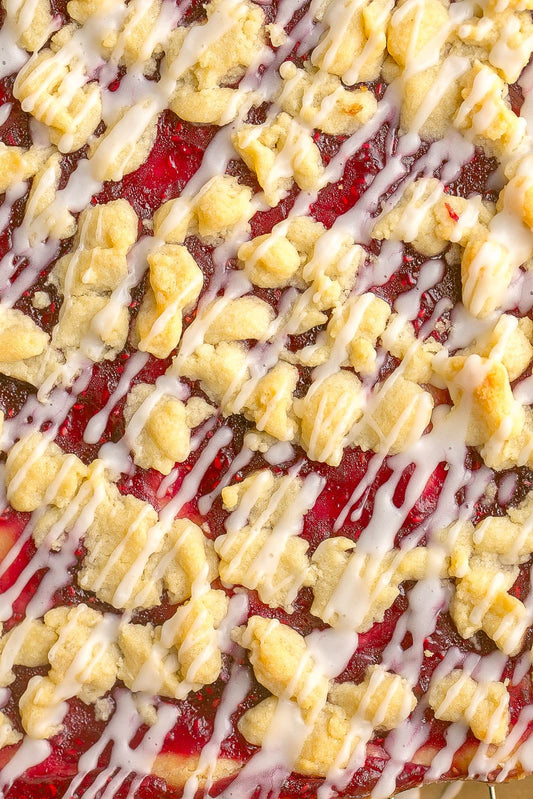 Raspberry Shortbread Cookie Bar