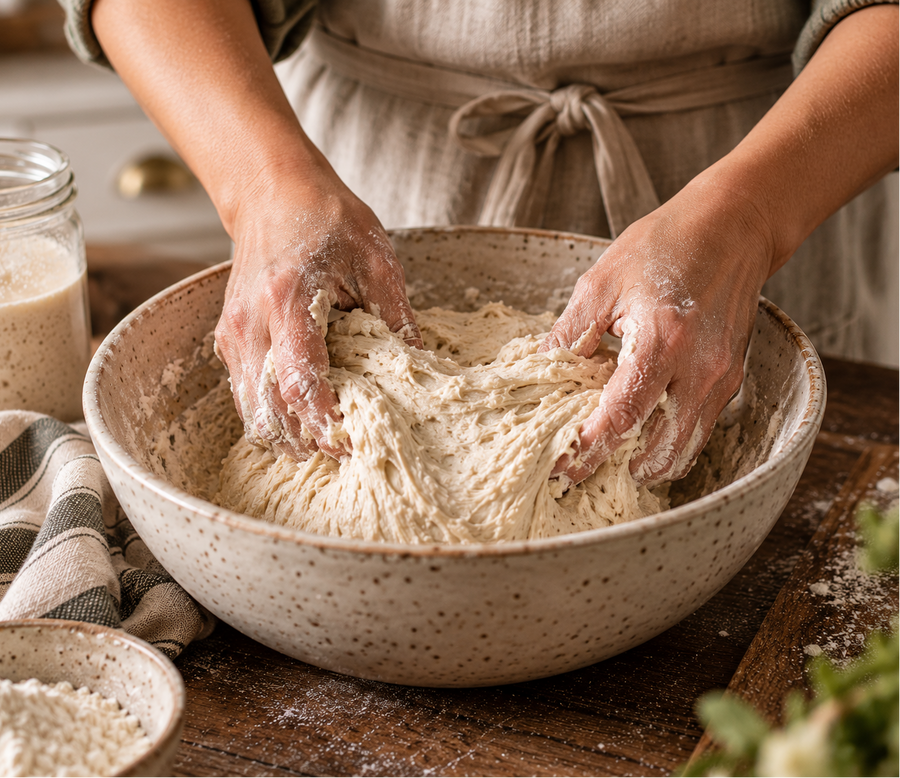 Mix + Work Your Dough